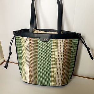 Small navy blue-multicolored Fionata Tote